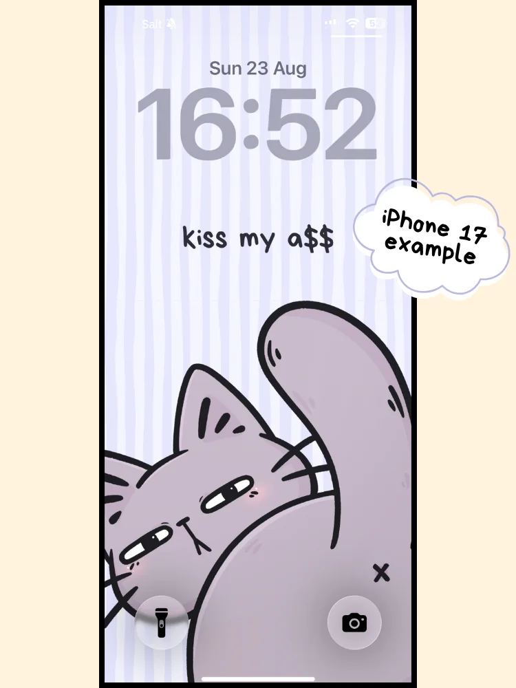 Kiss My Bum Phone Wallpaper product image (2)