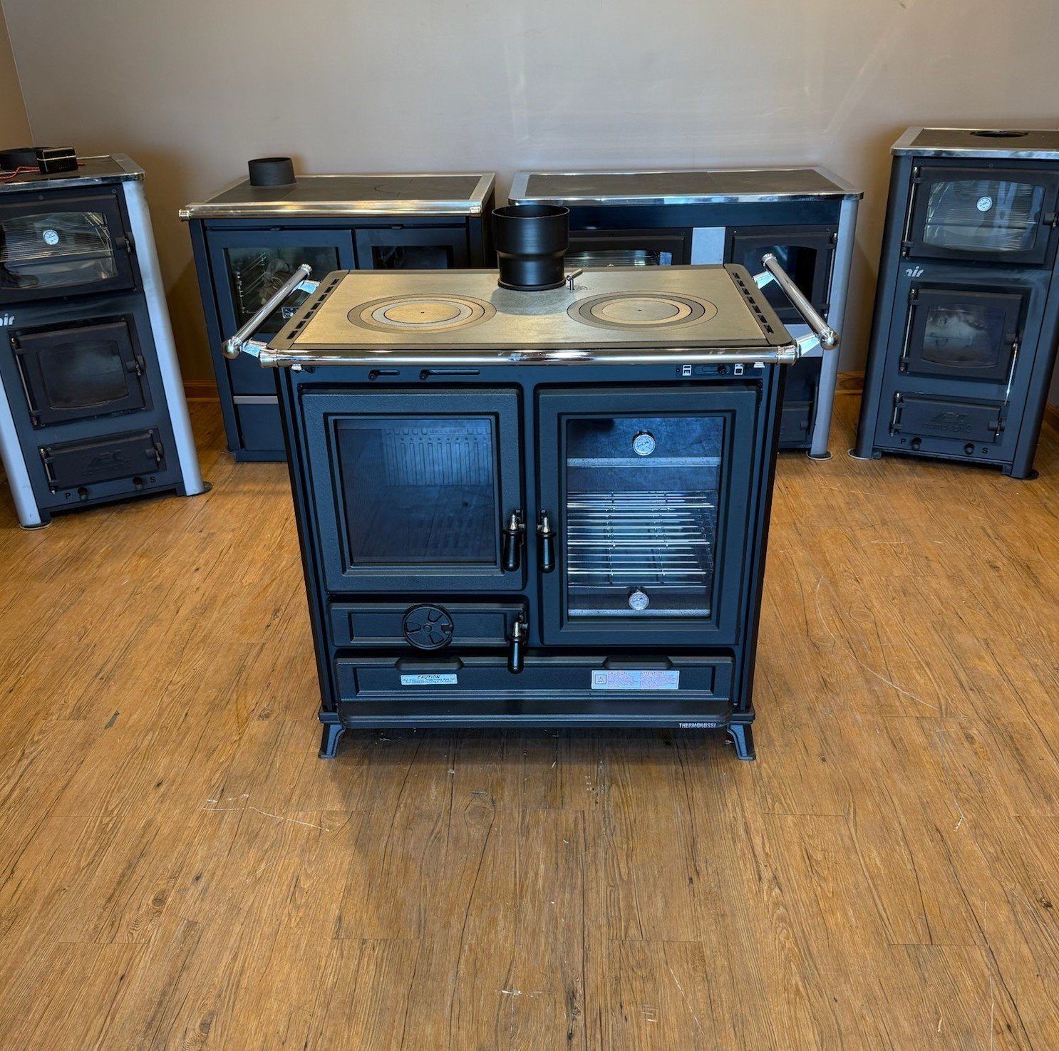 Thermorossi Margot Black Wood Cook Stove Dual Oven product image (1)