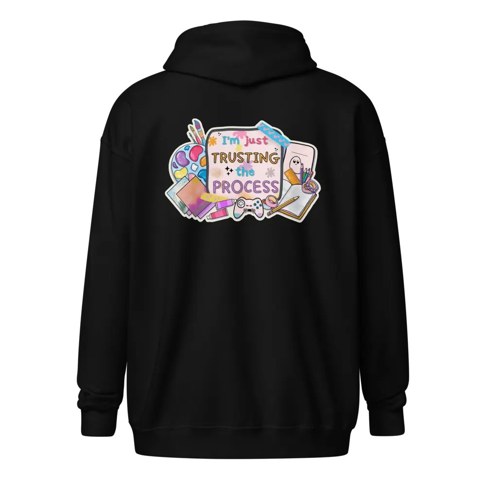 Im just trusting the process zip up hoodie product image (7)