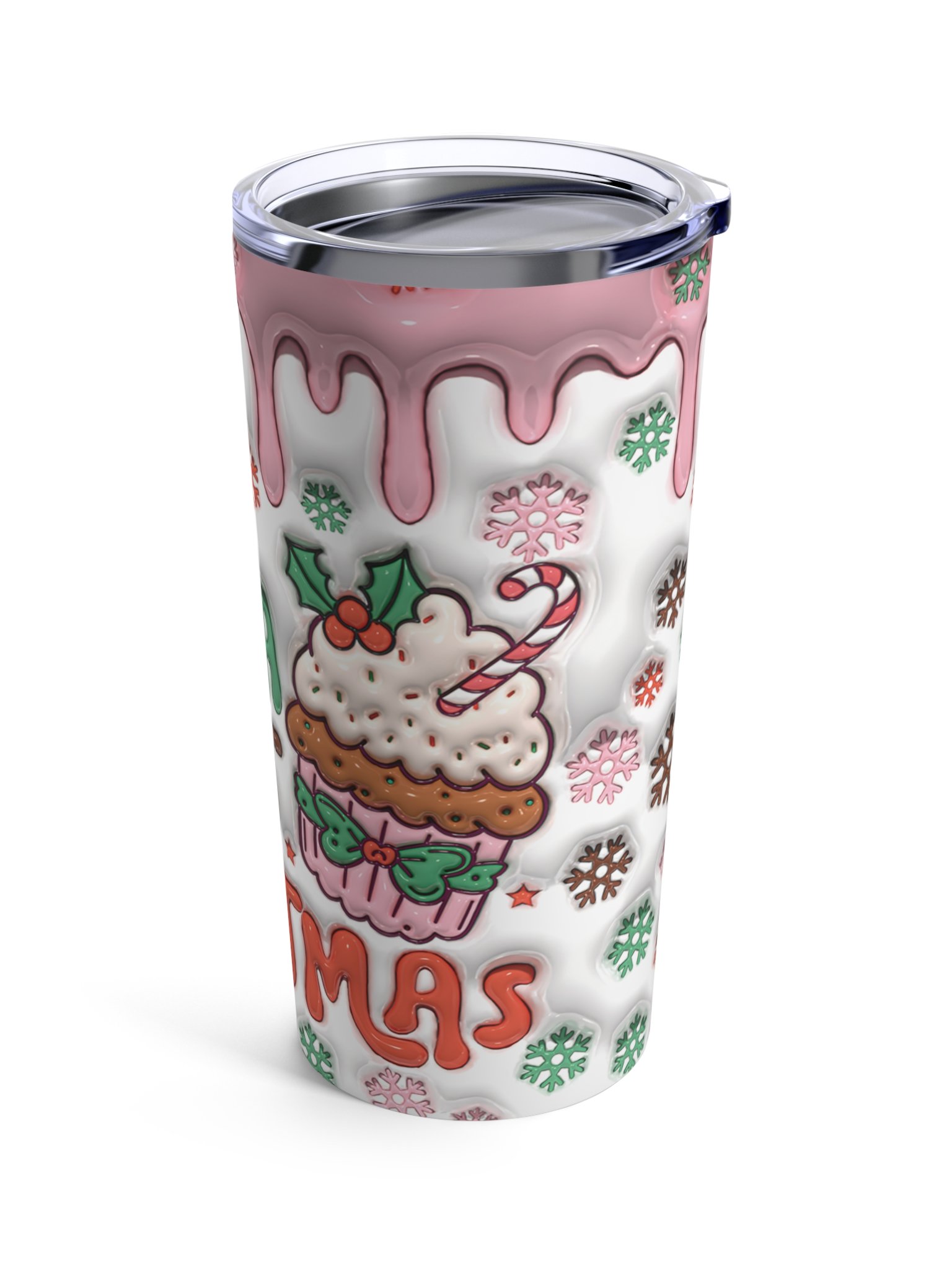 Sweet Cupcake Christmas Stainless Steel Tumbler product image (5)