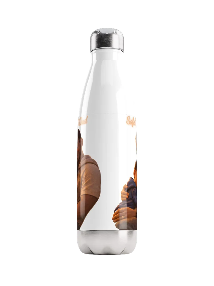 Safe With Dad Stainless Steel Water Bottle product image (1)