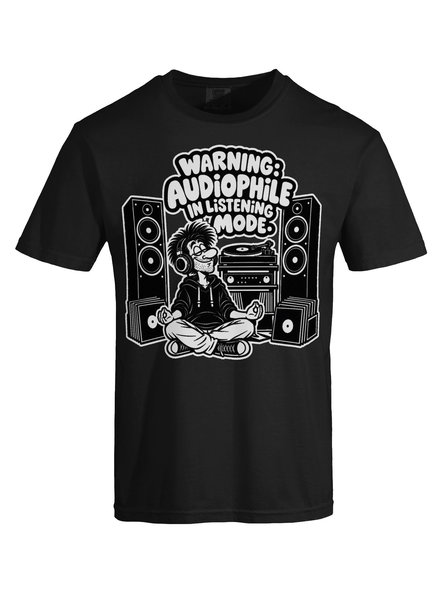 Warning Audiophile in Listening Mode - Dyed Heavy T-Shirt product image (9)