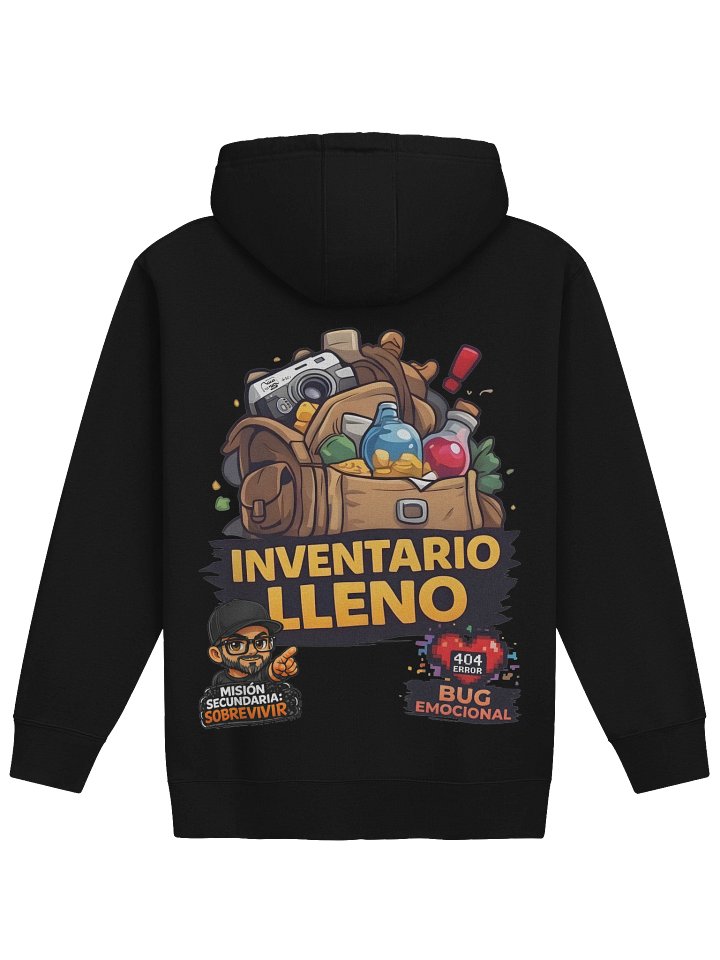 Sudadera Gamer “Inventario Lleno” | Bug Emocional product image (2)