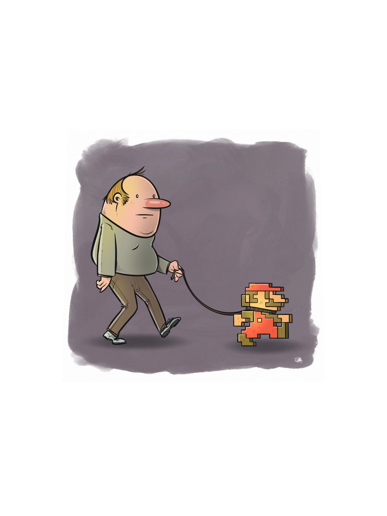 'Walking The Jump Man' print! product image (7)