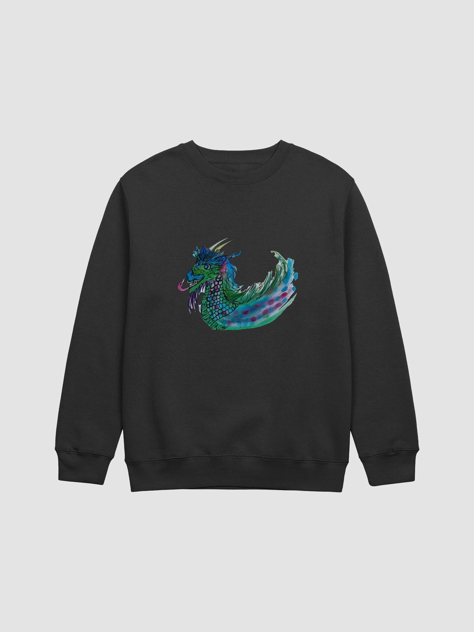 Colorful Ink Dragon Crewneck Sweatshirt product image (1)