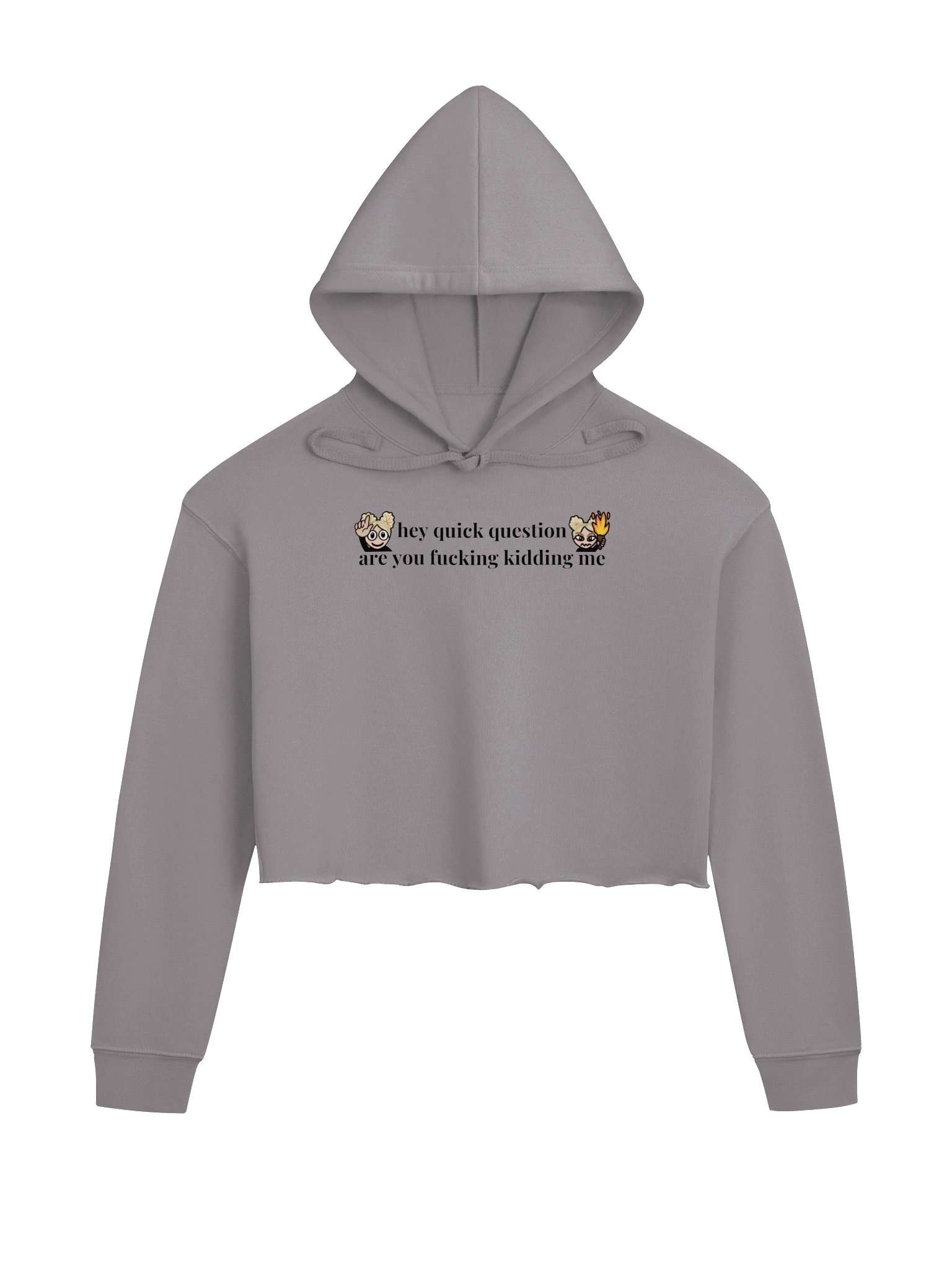 Hey, Quick Question Cropped Hoodie product image (1)
