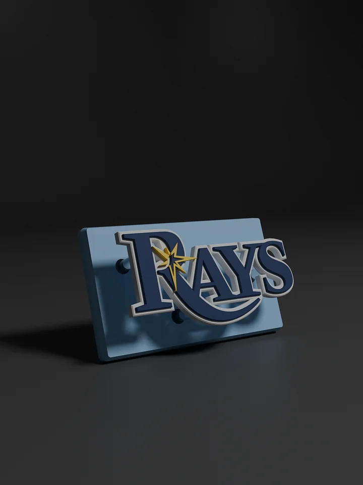 Tampa Bay Rays Rays 3D Printed Floating Logo Sign (Digital File Only) product image (1)