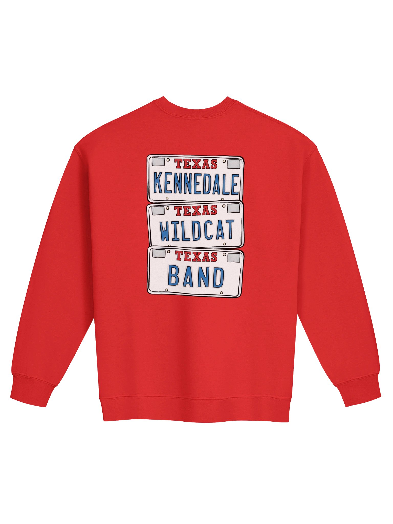 Kennedale Wildcat Band License Plate Crewneck product image (1)