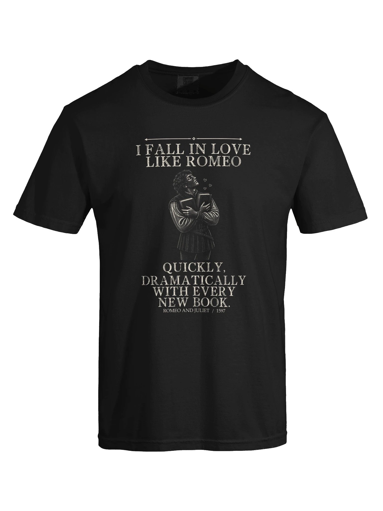 Love Every Book -- Romeo and Juliet Tee (Dark) product image (25)