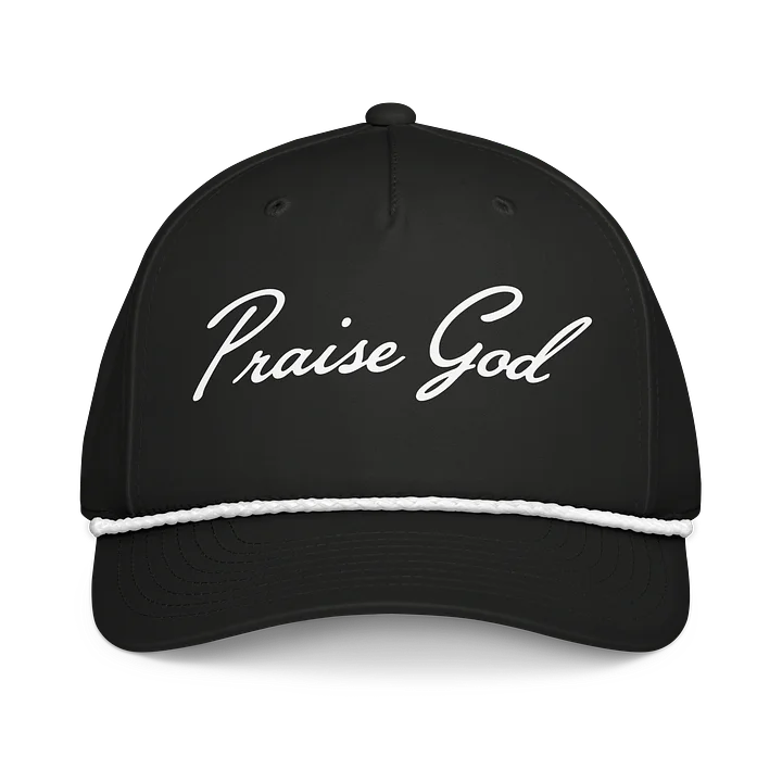 PRAISE GOD ESSENTIAL GOLF ROPE HAT - BLACK product image (1)