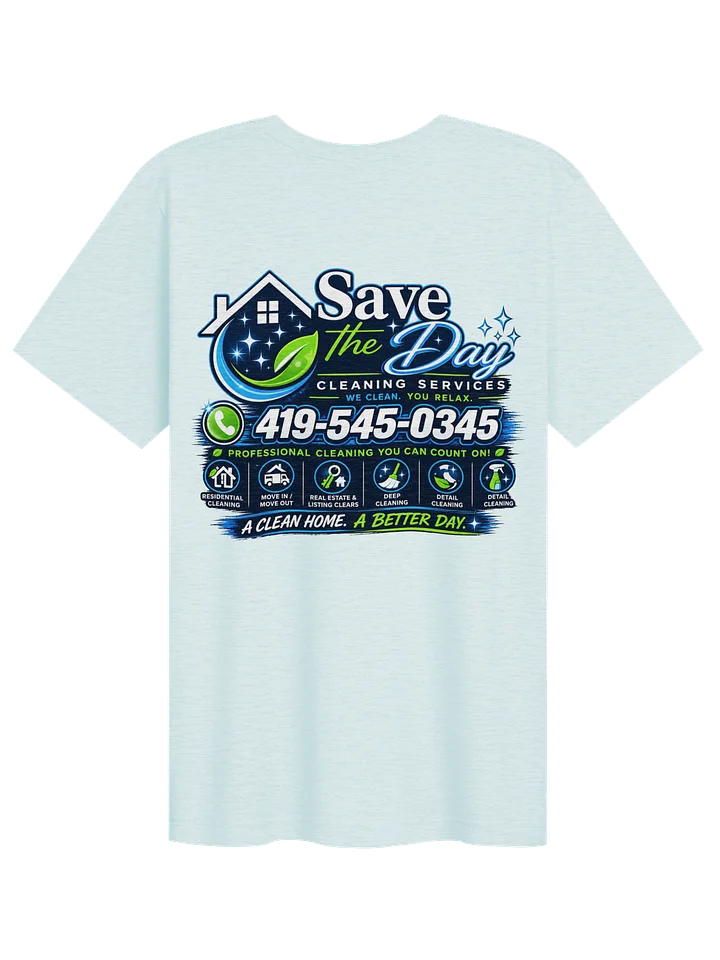 Save the Day Cleaning Services Tee product image (102)