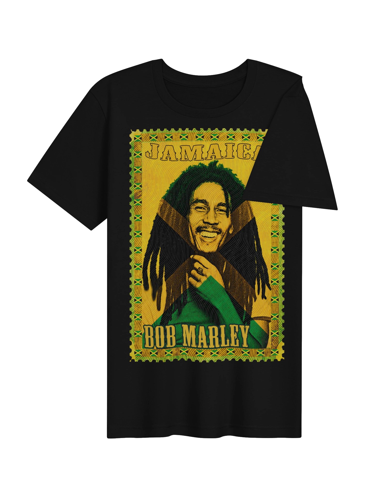 Bob Marley Jamaica Vintage Postage Stamp Tee | Reggae Art product image (3)