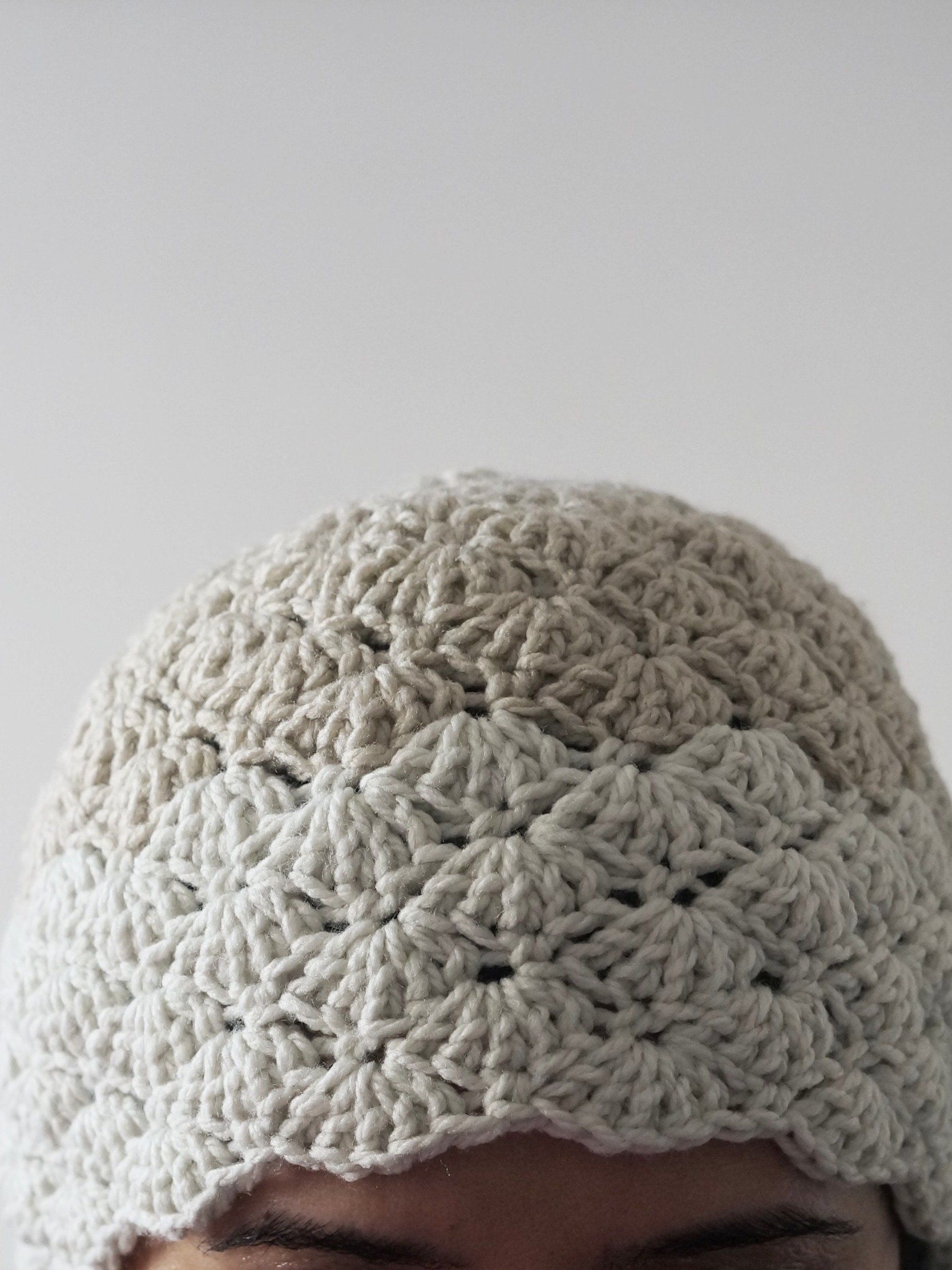 Shell stitch beanie crochet pattern product image (4)