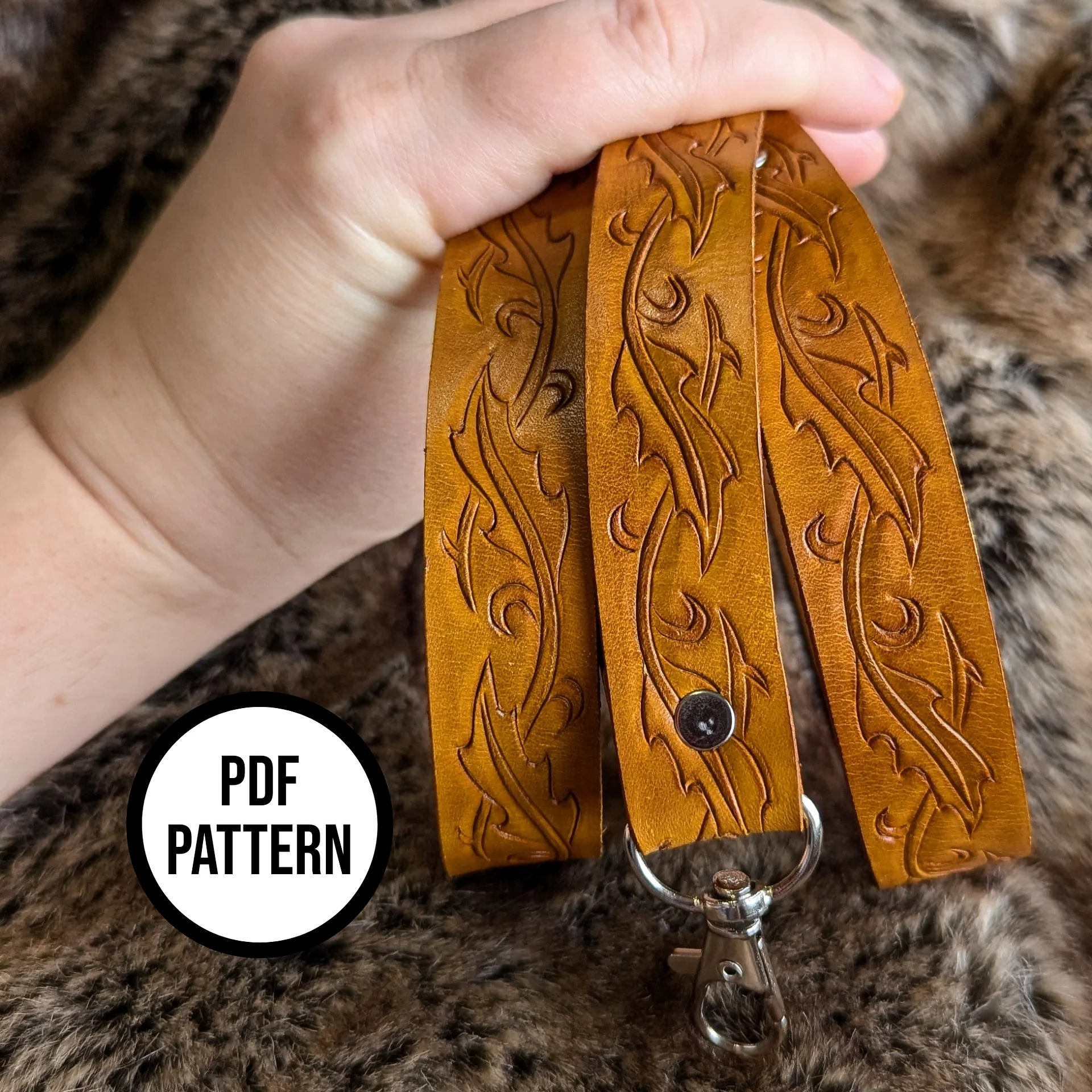 Leather Legolas Lanyard - PDF Pattern for Leather product image (4)