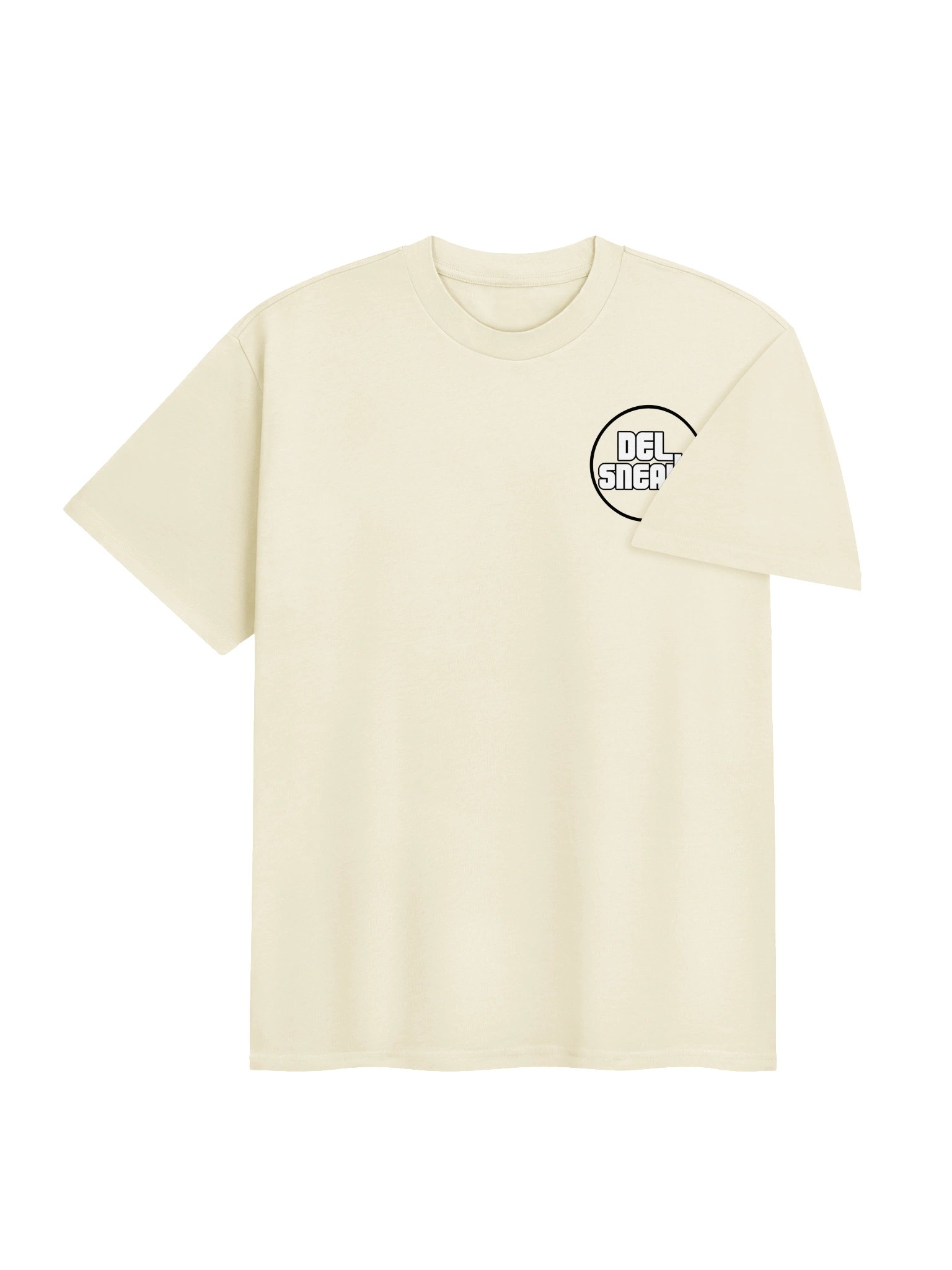 F&B Circular Logo Oversized T Shirt Cream product image (4)