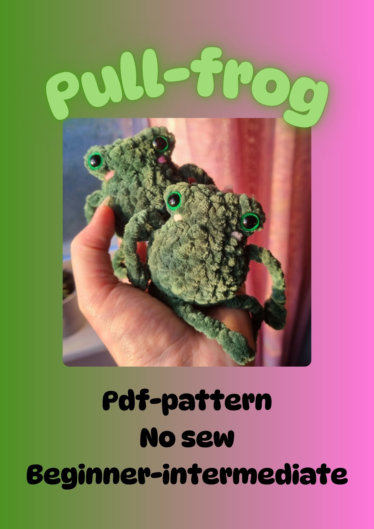 Pull-frog pdf pattern US terms product image (1)