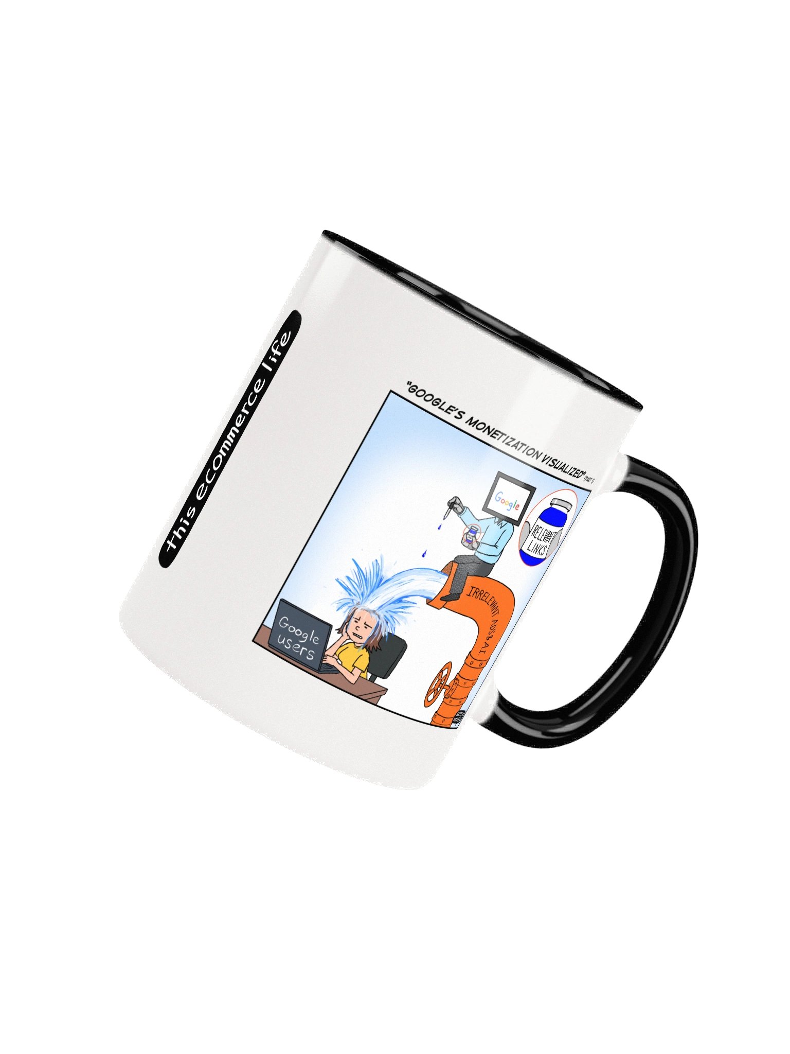 "Google's monetization visualized" mug product image (8)