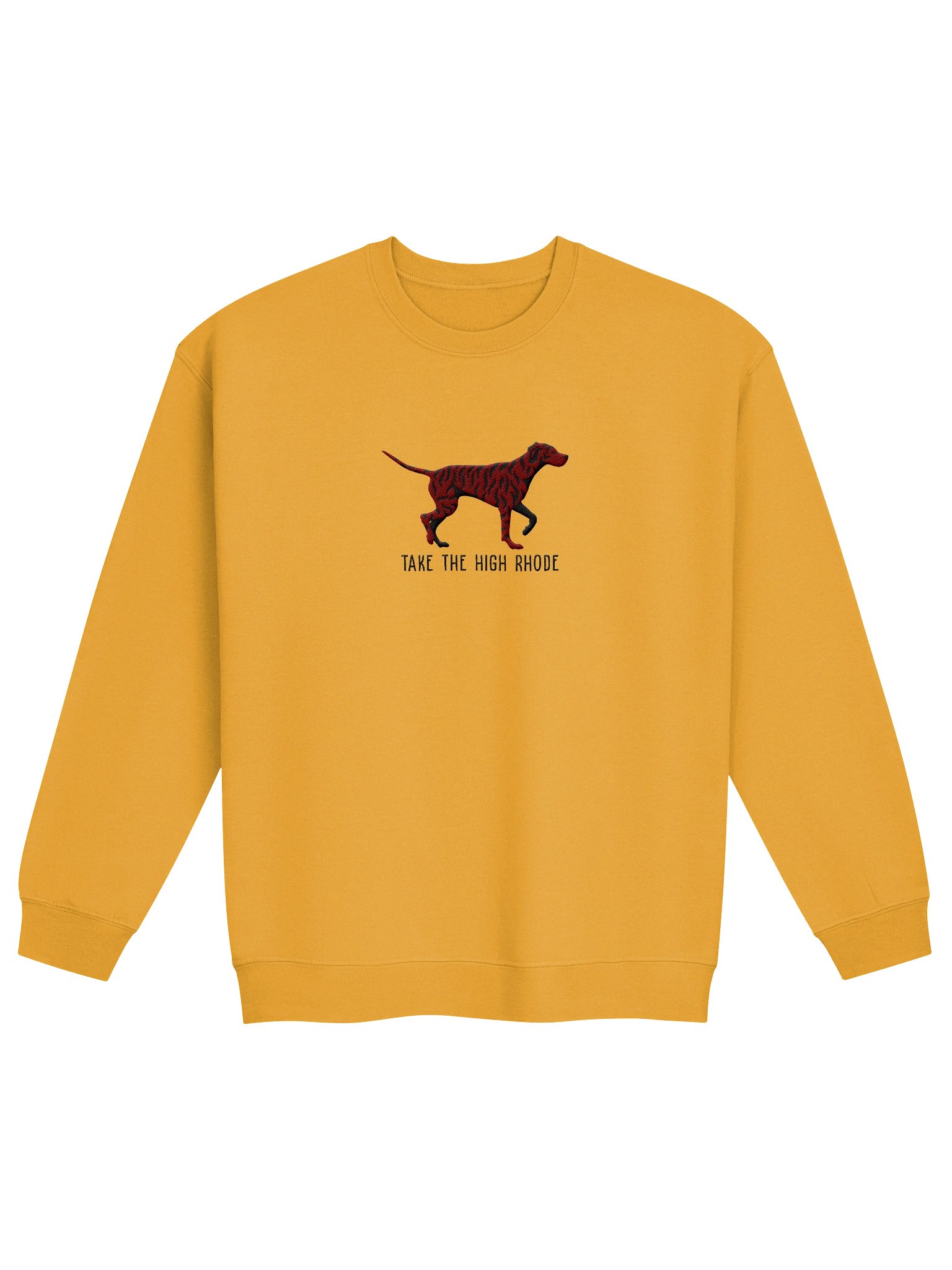 Take the High Rhode Sweatshirt (Embroidered) of a Rhodesian Ridgeback(Brindle) product image (4)