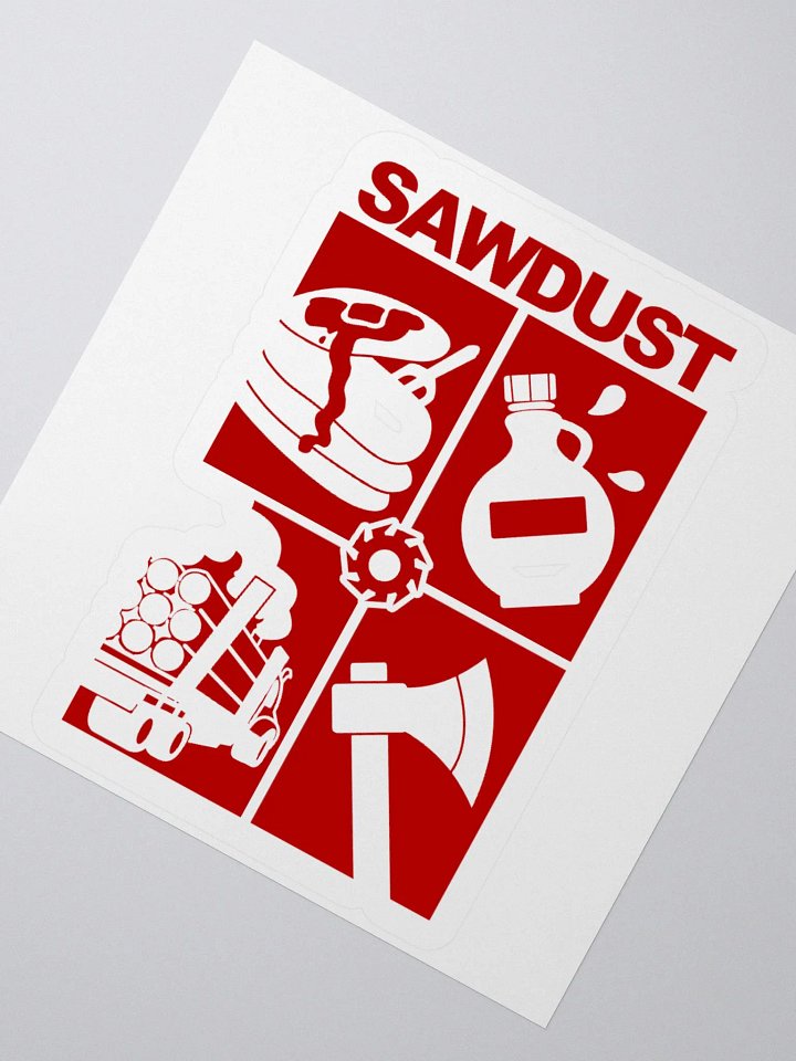 4 Square (red) Sticker product image (6)