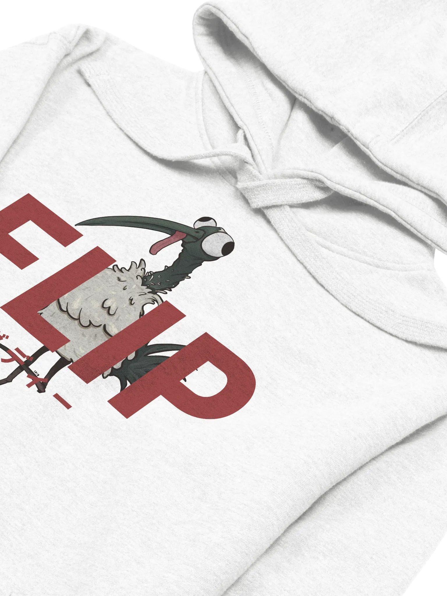 Flip & Bin Chicken Hoodie (Red Text) product image (17)