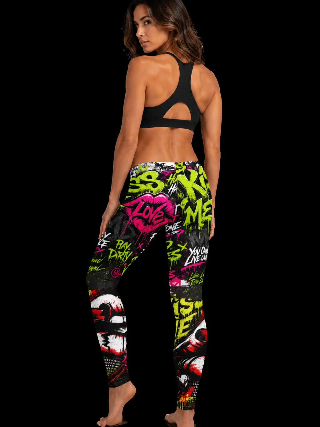 Graffiti Kiss Me Leggings product image (2)