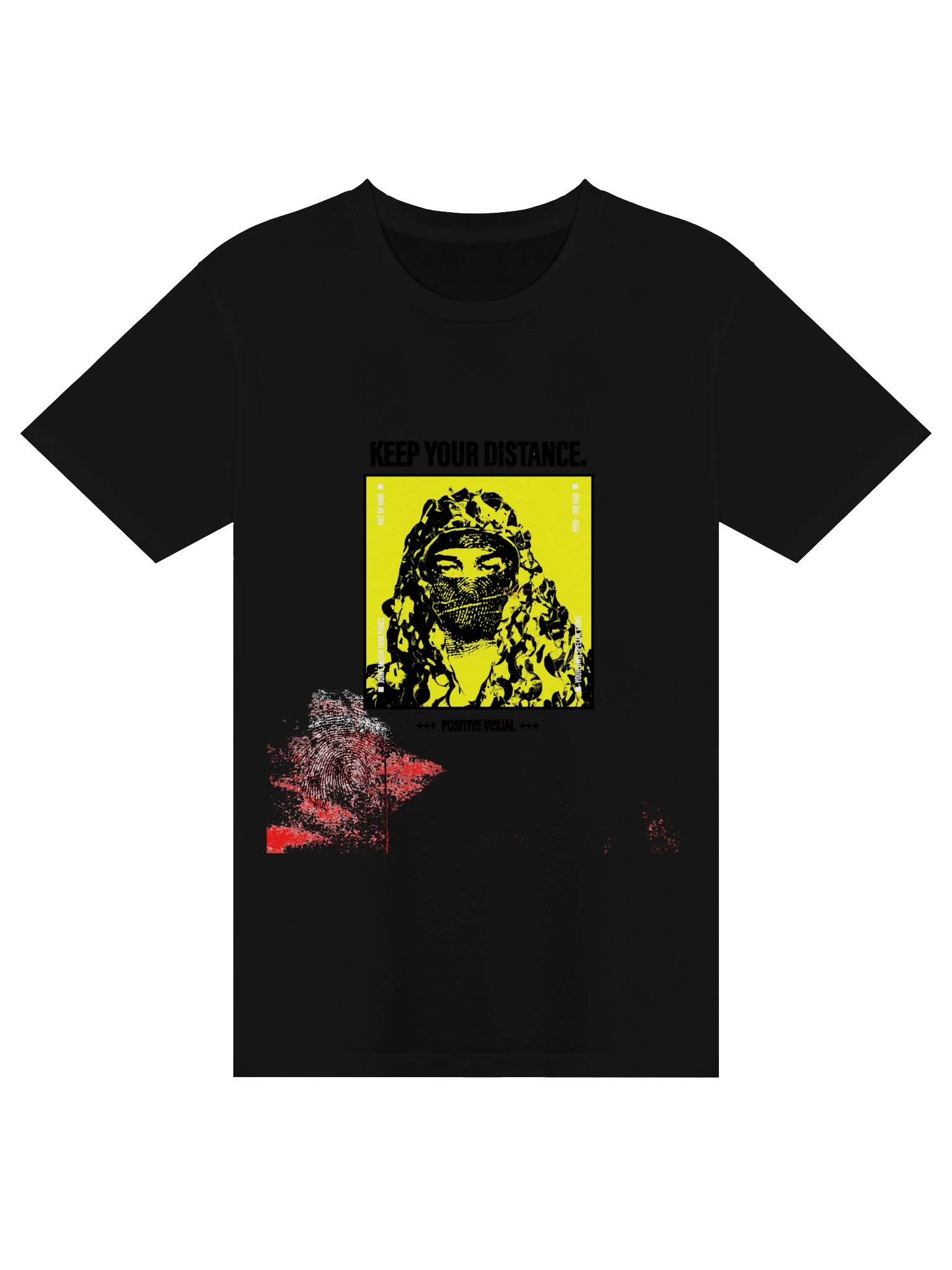 Keep Your Distance Glitch Poster Tee product image (1)