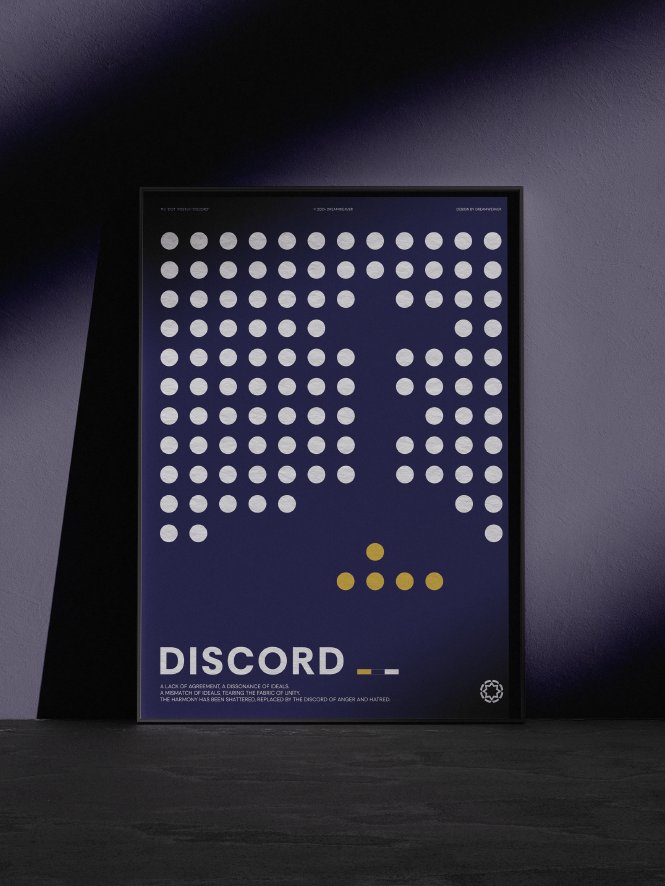 Dot : Discord — Minimalist Digital Print for Modern Interior product image (2)