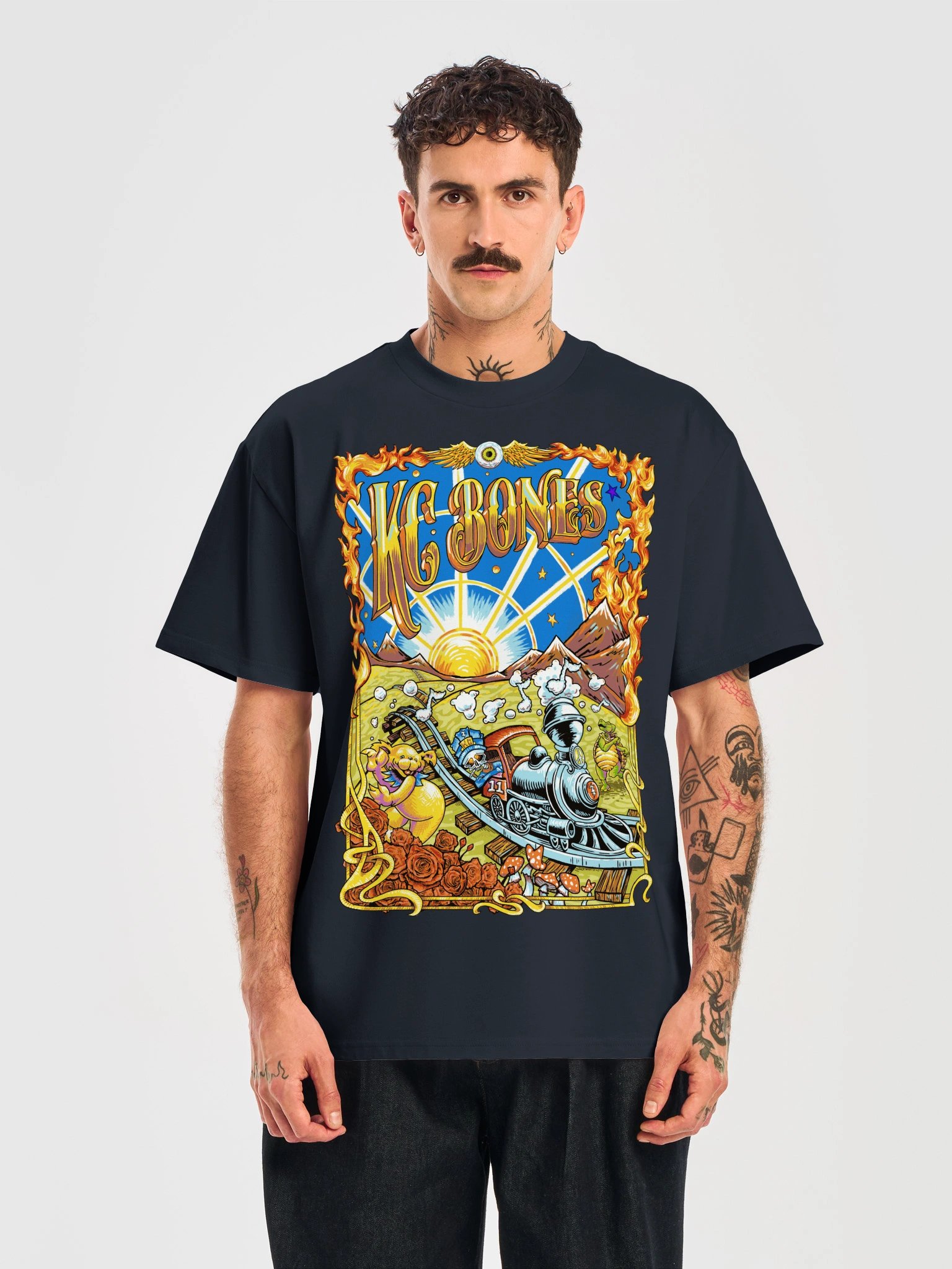 KC Bones Fire Train Tee product image (5)