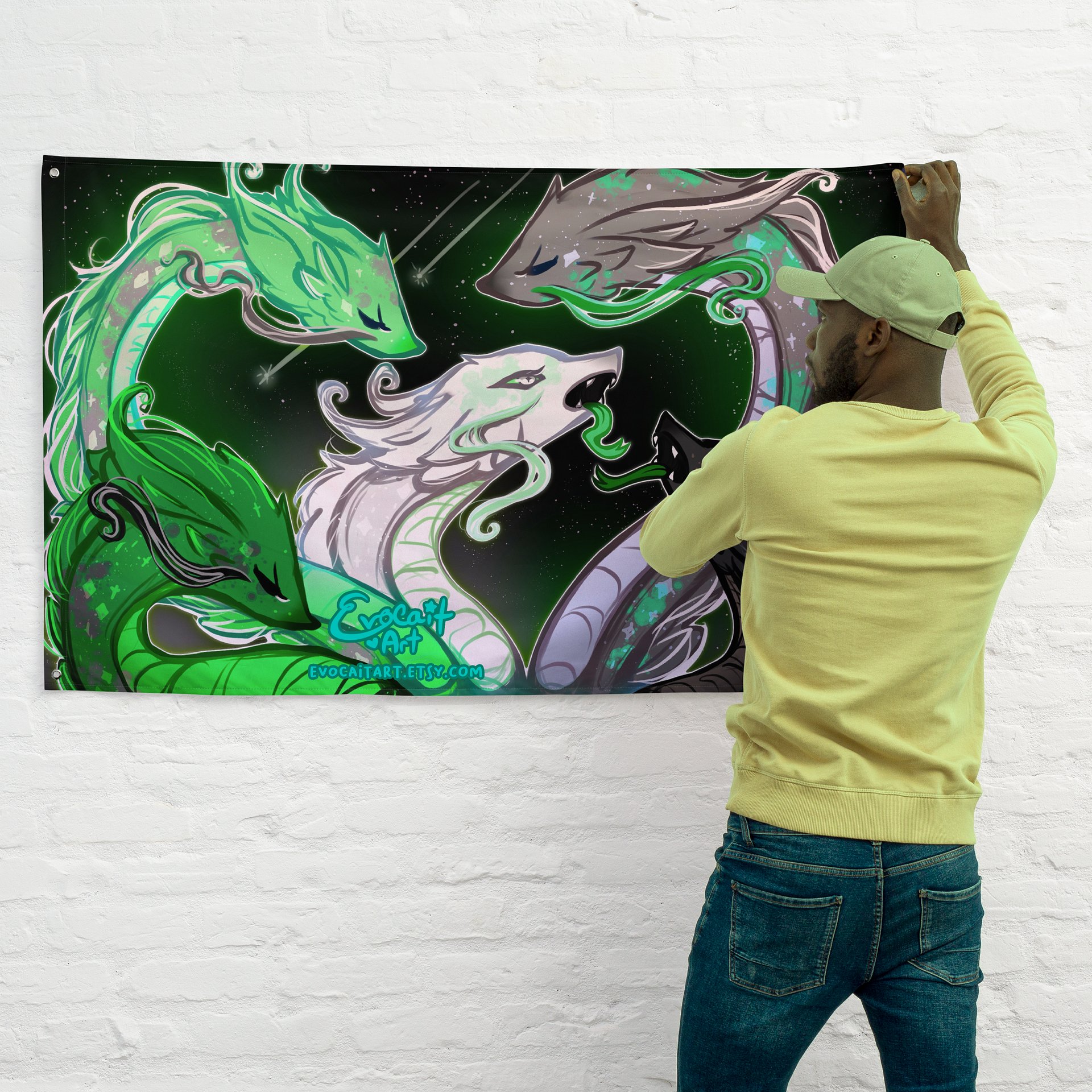 Fantasy Hydra Aromantic Subtle Pride Flag product image (4)