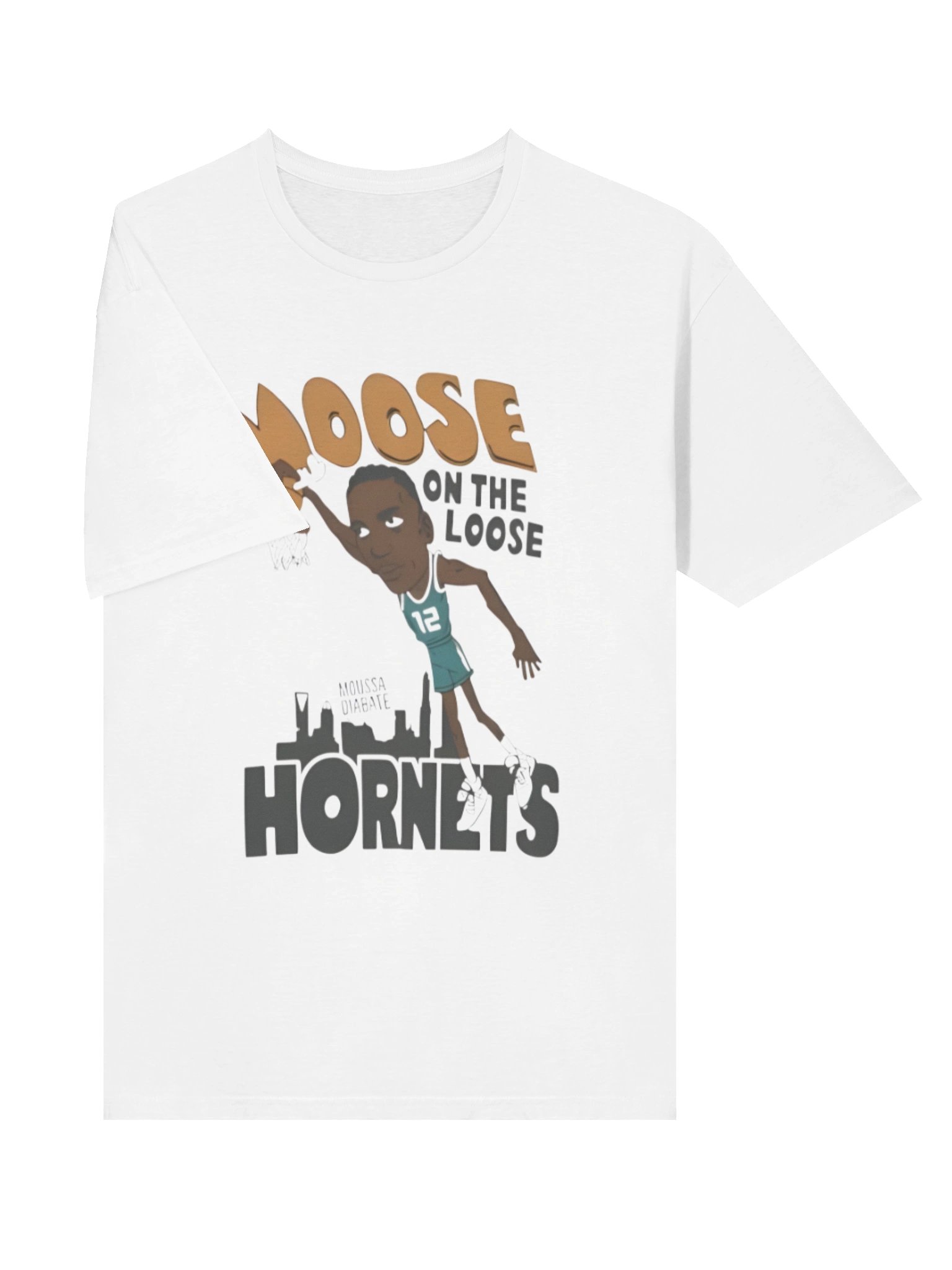 Moose On The Loose Hornets Moussa Diabate Shirt product image (3)