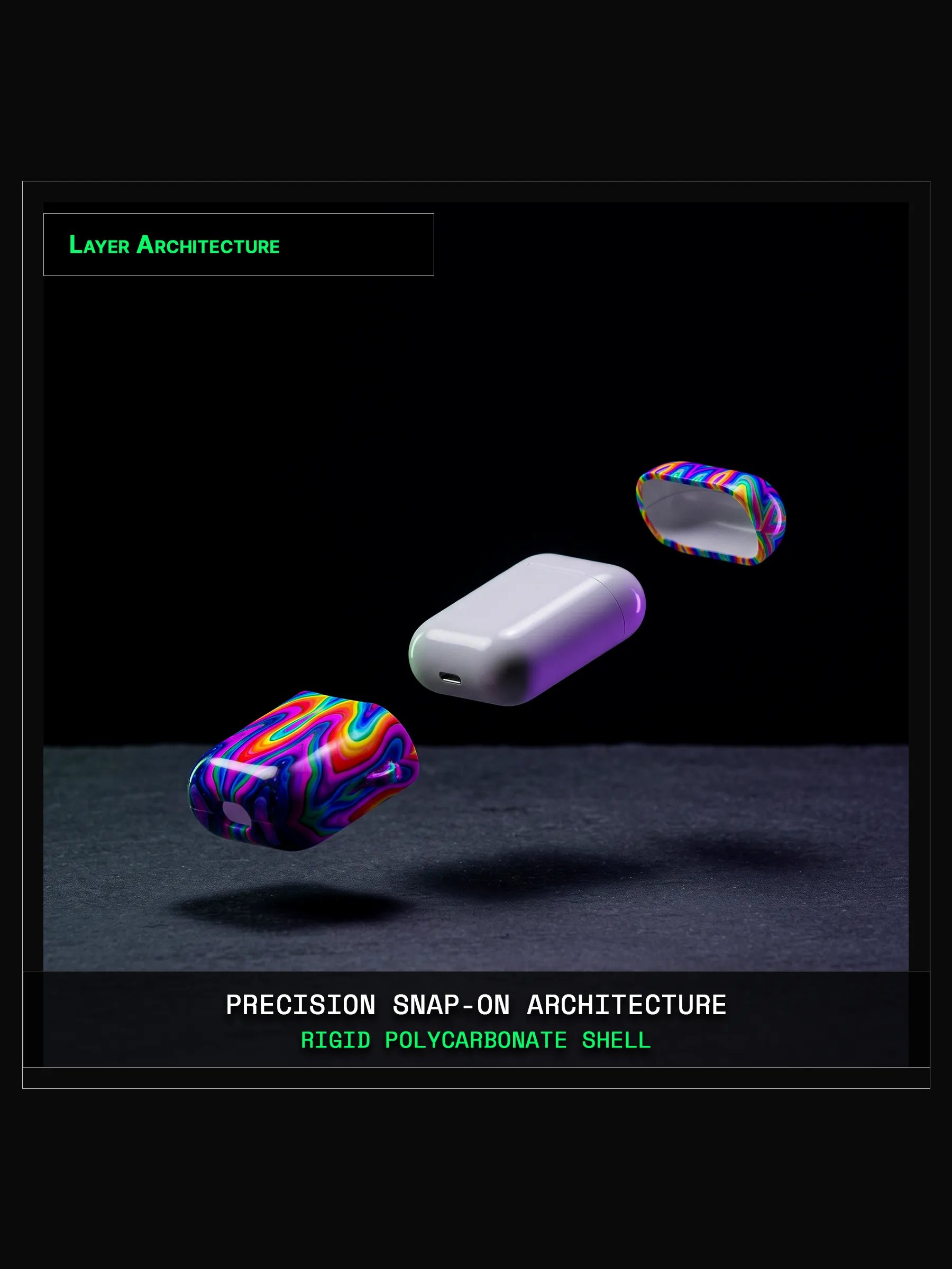 Artifact 01: Liquid Aum Resonance - Shockproof AirPods & Earbuds Tough Case product image (4)