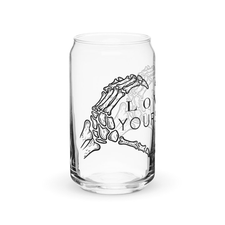 Love Yourself Skelly - Can-Shaped Glassware product image (1)