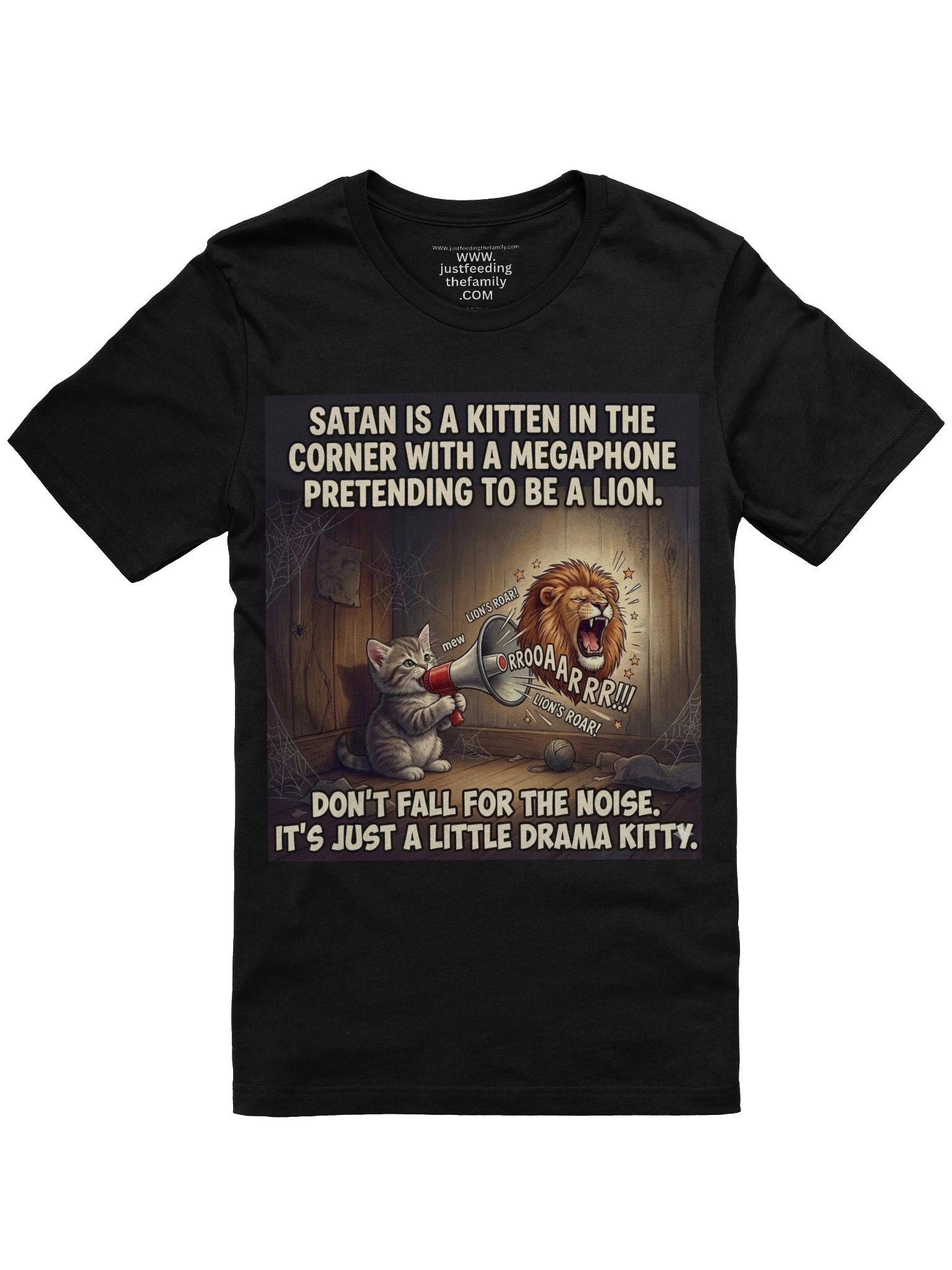 Spiritual Warfare Graphic Tee | Funny Christian Apparel | God Invented Humor product image (1)