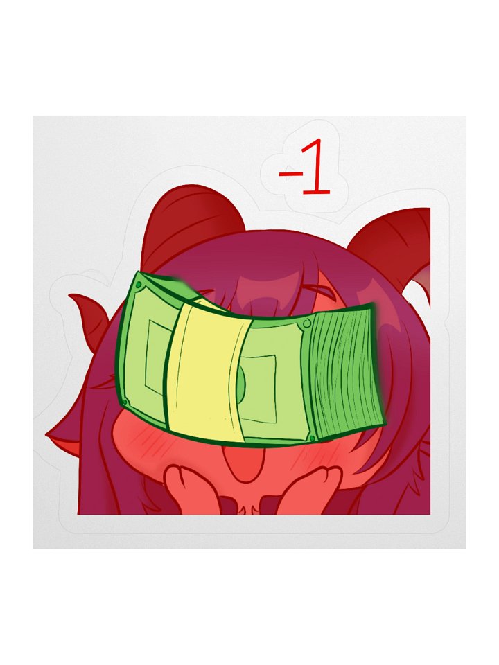 Aqwamog Money Damage Sticker product image (1)