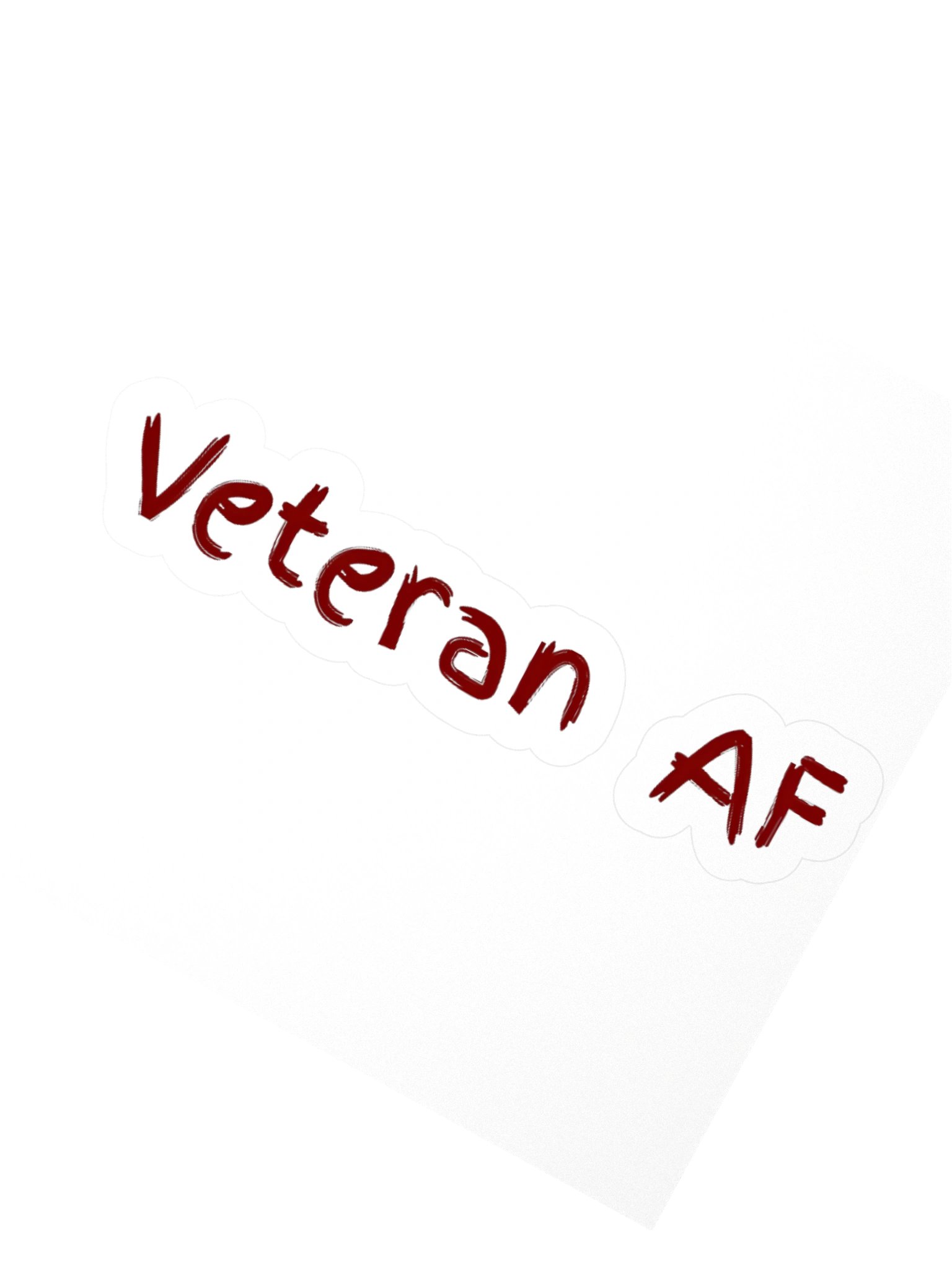 Red Veteran Sticker product image (4)
