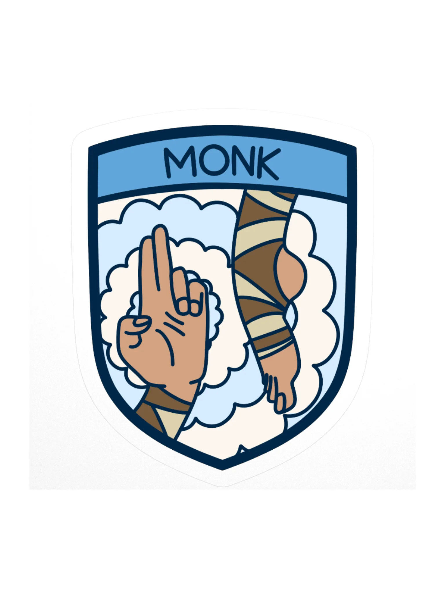 Monk Emblem Sticker product image (1)