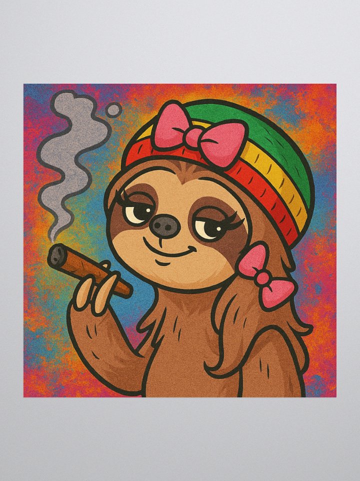 GIRL SLOTHY STICKER product image (2)