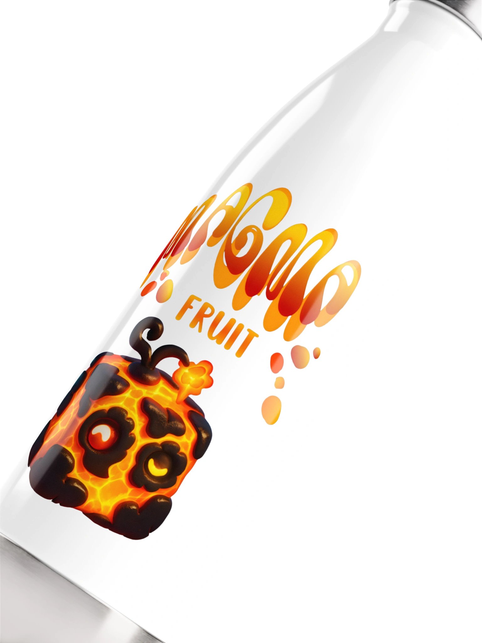Magma Fruit Blox Fruits Gamer Stainless Steel Water Bottle Gift For Kids product image (9)