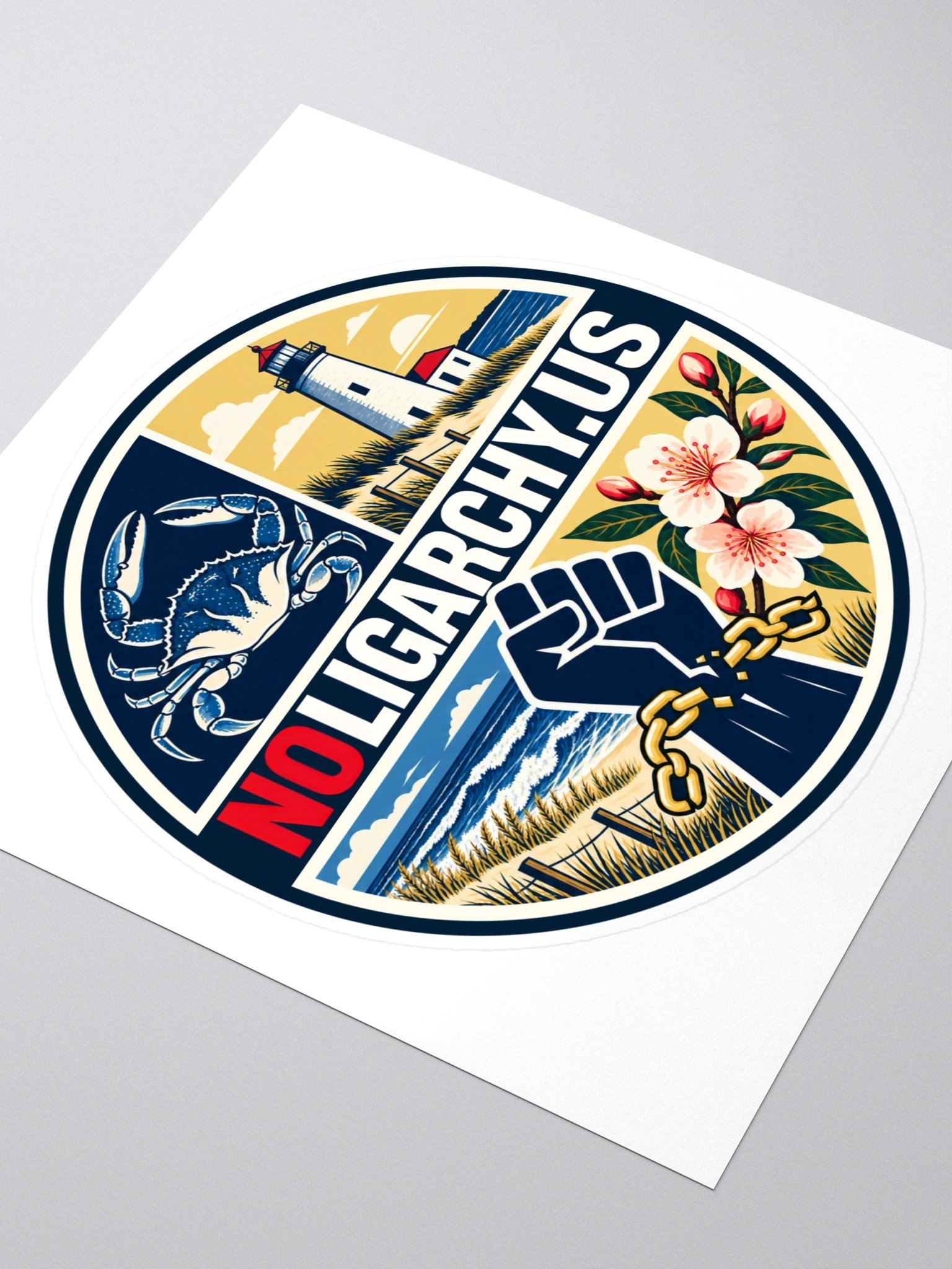Delaware NOLIGARCHY.US sticker product image (3)