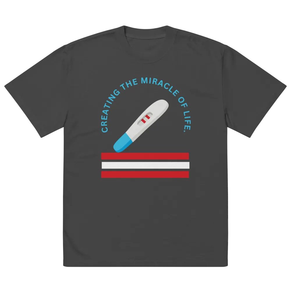 Miracle of Life Pregnancy Test Oversized Tee product image (5)