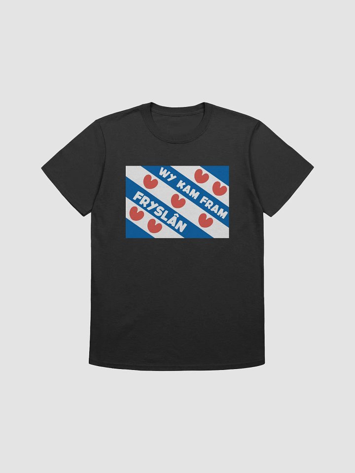 Wy kam fram Fryslân Flag - Shirt (black/coloured) product image (1)
