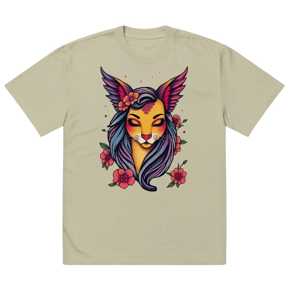Feline Fantasy Oversized Tee product image (14)