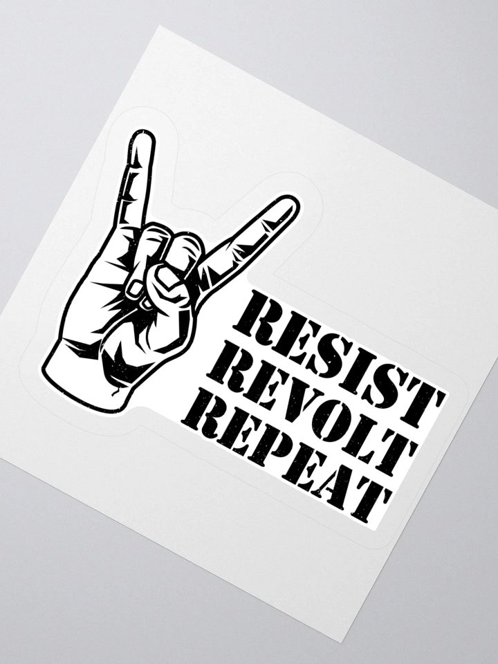 Rock On! Resist Revolt Repeat Sticker product image (6)