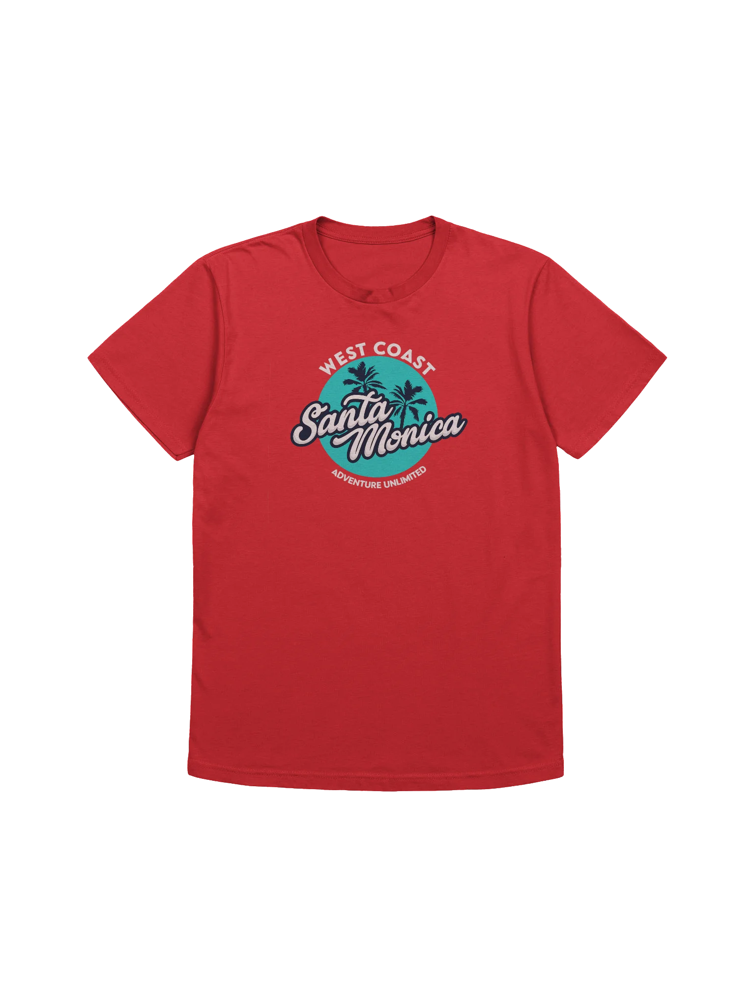 "Santa Monica Adventure Unlimited" West Coast T-Shirt product image (3)