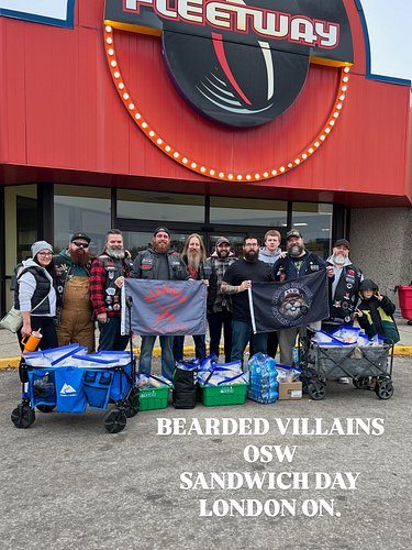 ⚔️🦫#bvcharity 🦫⚔️

Bearded villains Ontario Southwest held another sandwich day this month in London Ontario. We made 150 lun...