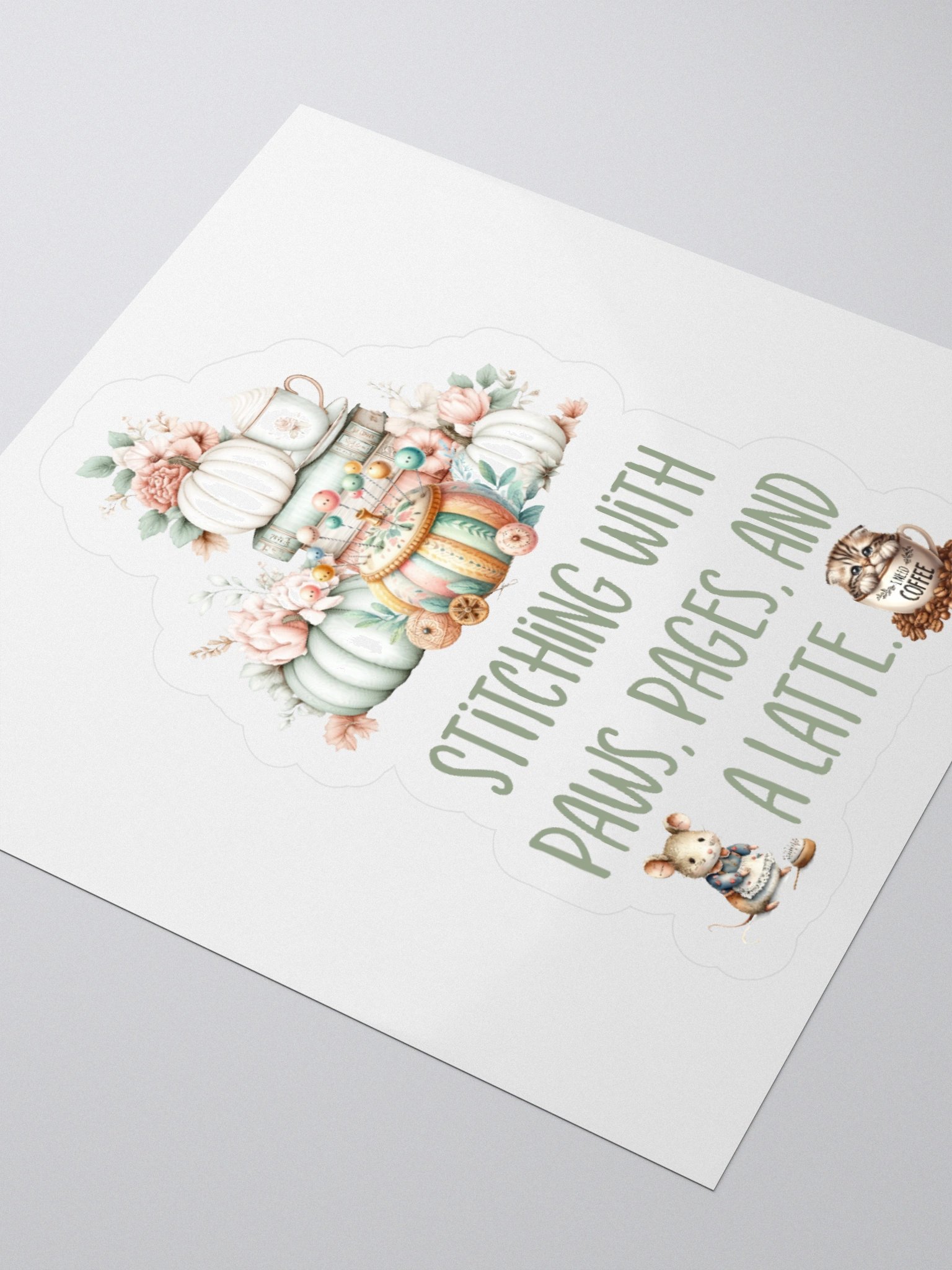 Whimsical Stitching and Crafting Sticker Set product image (9)