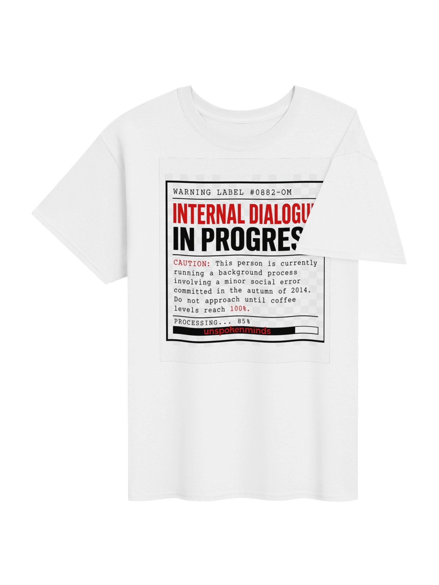 Internal Dialogue Warning Tee product image (4)