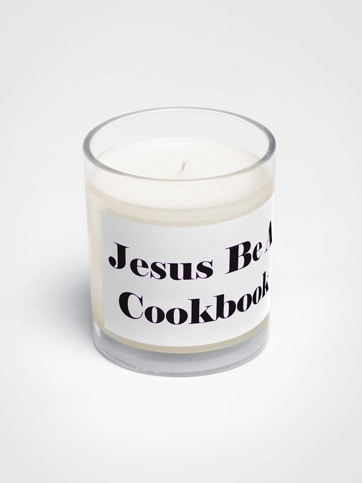 Jesus Be A Cookbook Unscented Candle product image (1)