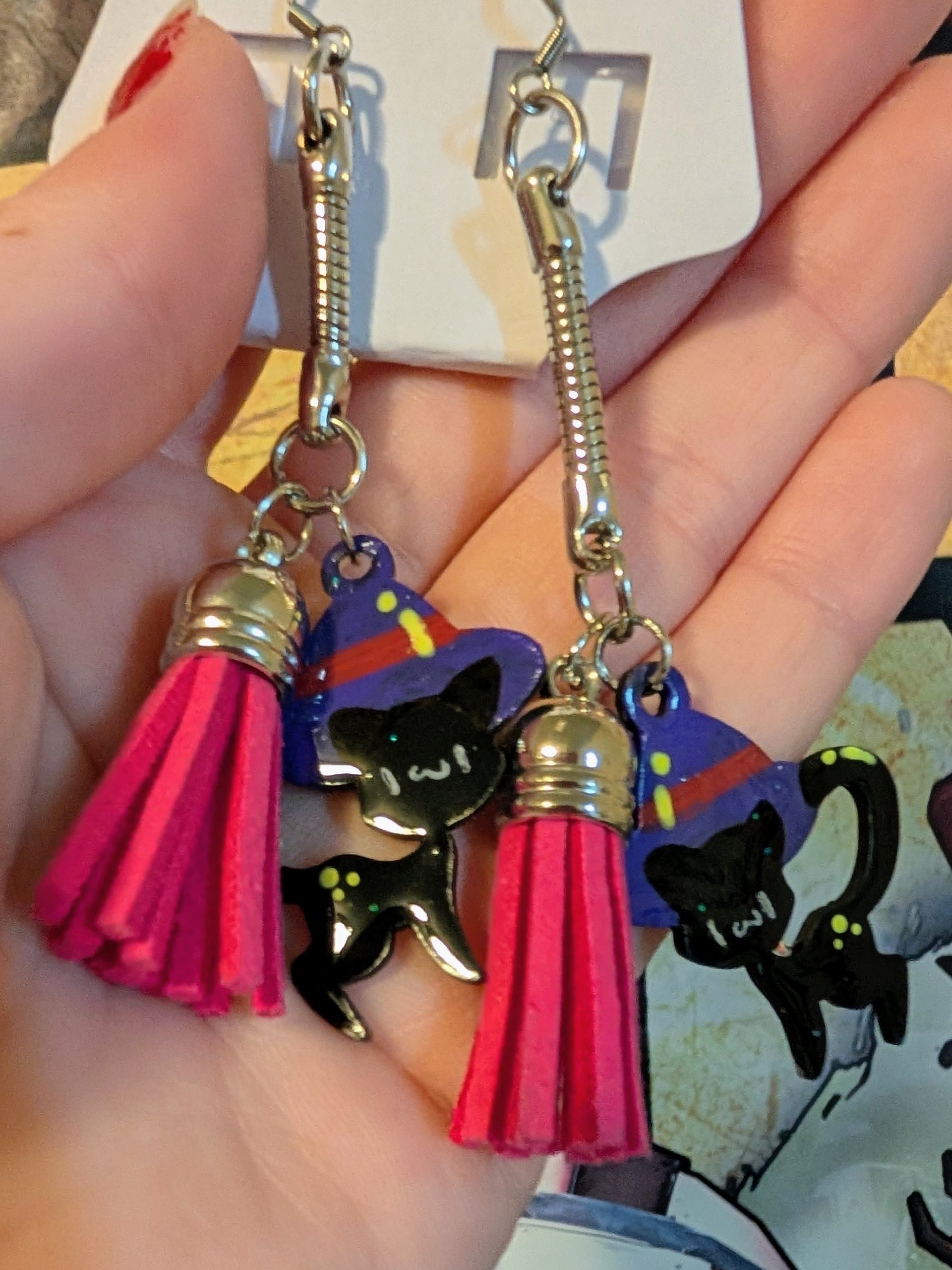Witch Cat Earrings product image (4)