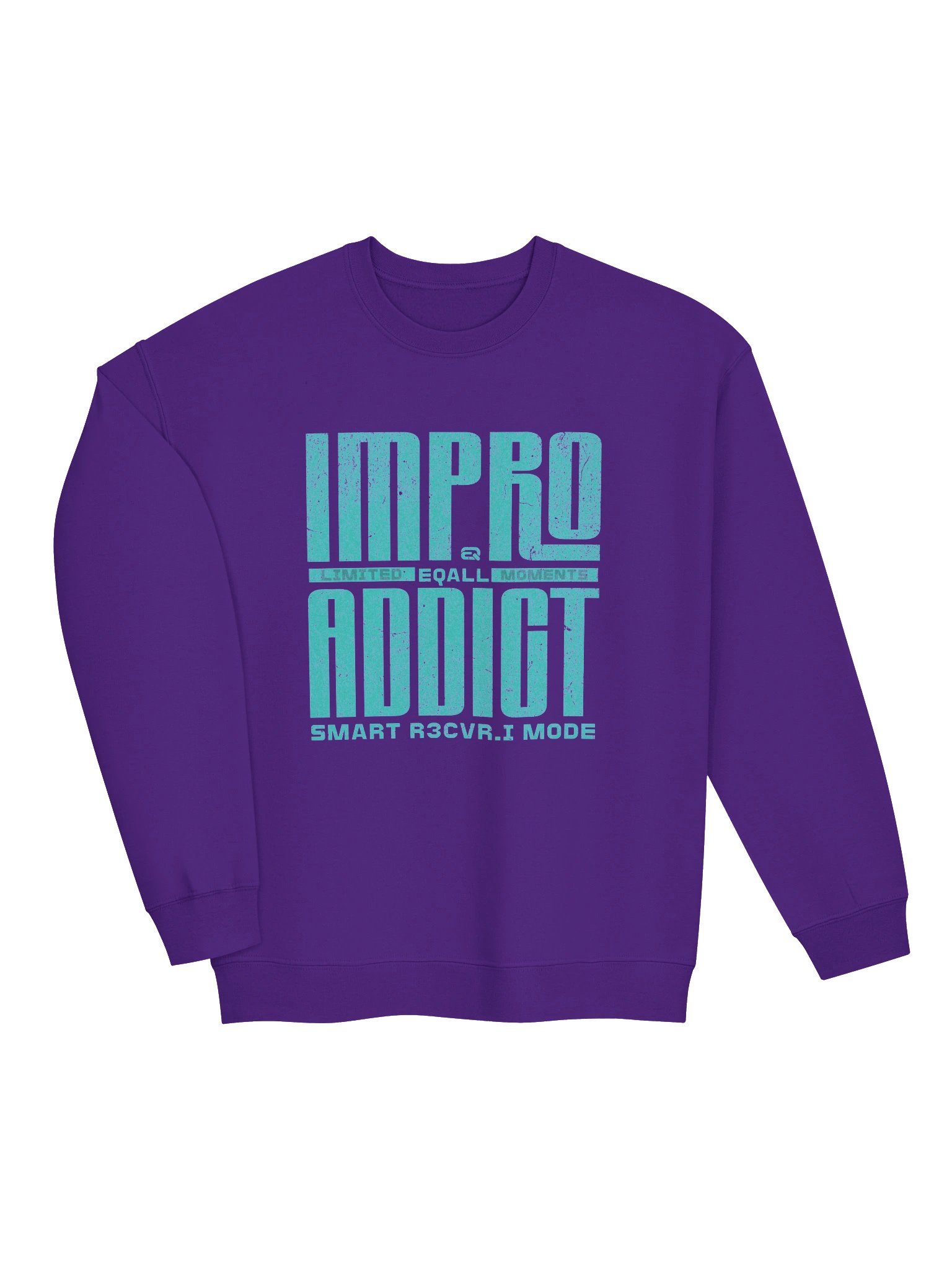 Limited IMPRO Addict Moments Crewneck Gildan Sweatshirt_R3CVR.i mode by EQALL® Essentials_Turquoise product image (2)